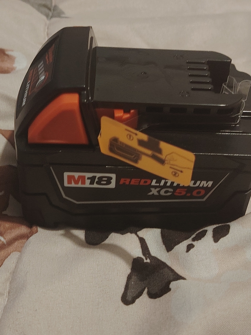 M18 REDLITHIUM XC 5.0 Battery Pack - Black with Orange Accent